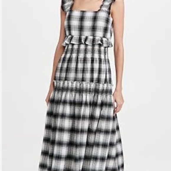 NWT BB Dakota Plaid Sleeveless Maxi Dress Size S - Picture 13 of 16